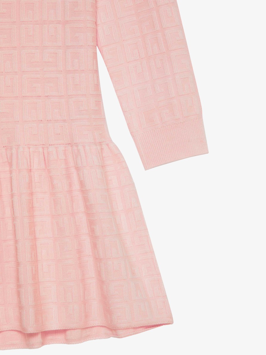 Donne Givenchy Ragazza (Da 4 A 12 Anni) | Abito In Maglia 4G Rosa