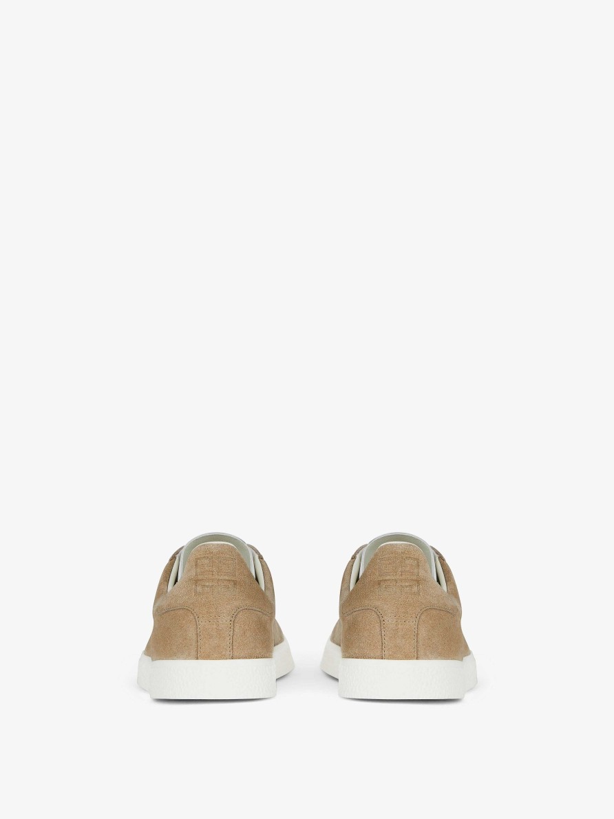 Donne Givenchy Scarpe Da Ginnastica | Sneakers Town In Pelle Scamosciata Beige Naturale