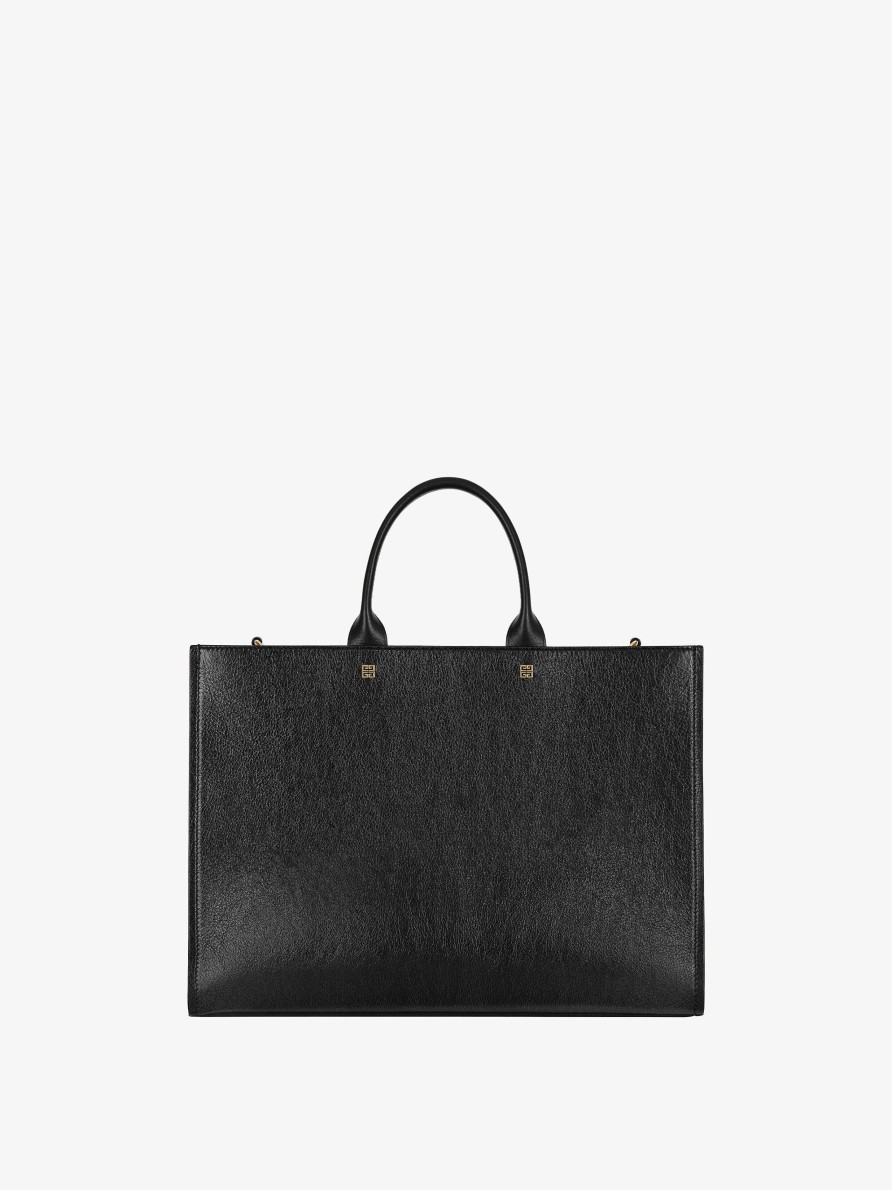 Donne Givenchy Borsa G | Borsa Shopping G-Tote Media In Pelle Nero