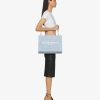 Donne Givenchy Borsa G | Borsa Shopping G-Tote Media In Tela Nuvola Blu