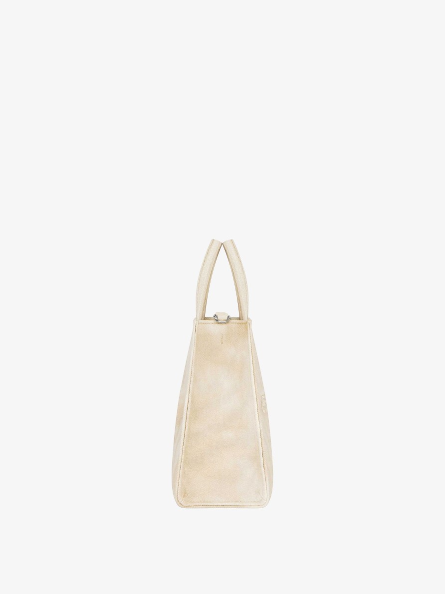 Donne Givenchy Borsa G | Borsa Shopping Media G-Tote In Tela Tie And Dye Oro Polveroso