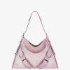 Donne Givenchy Voi | Borsa Boyfriend Voyou Media In Pelle Invecchiata Rosa Antico