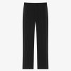 Uomini Givenchy Pantaloni | Pantaloni Sartoriali Slim Fit In Lana Con Dettagli In Raso Nero