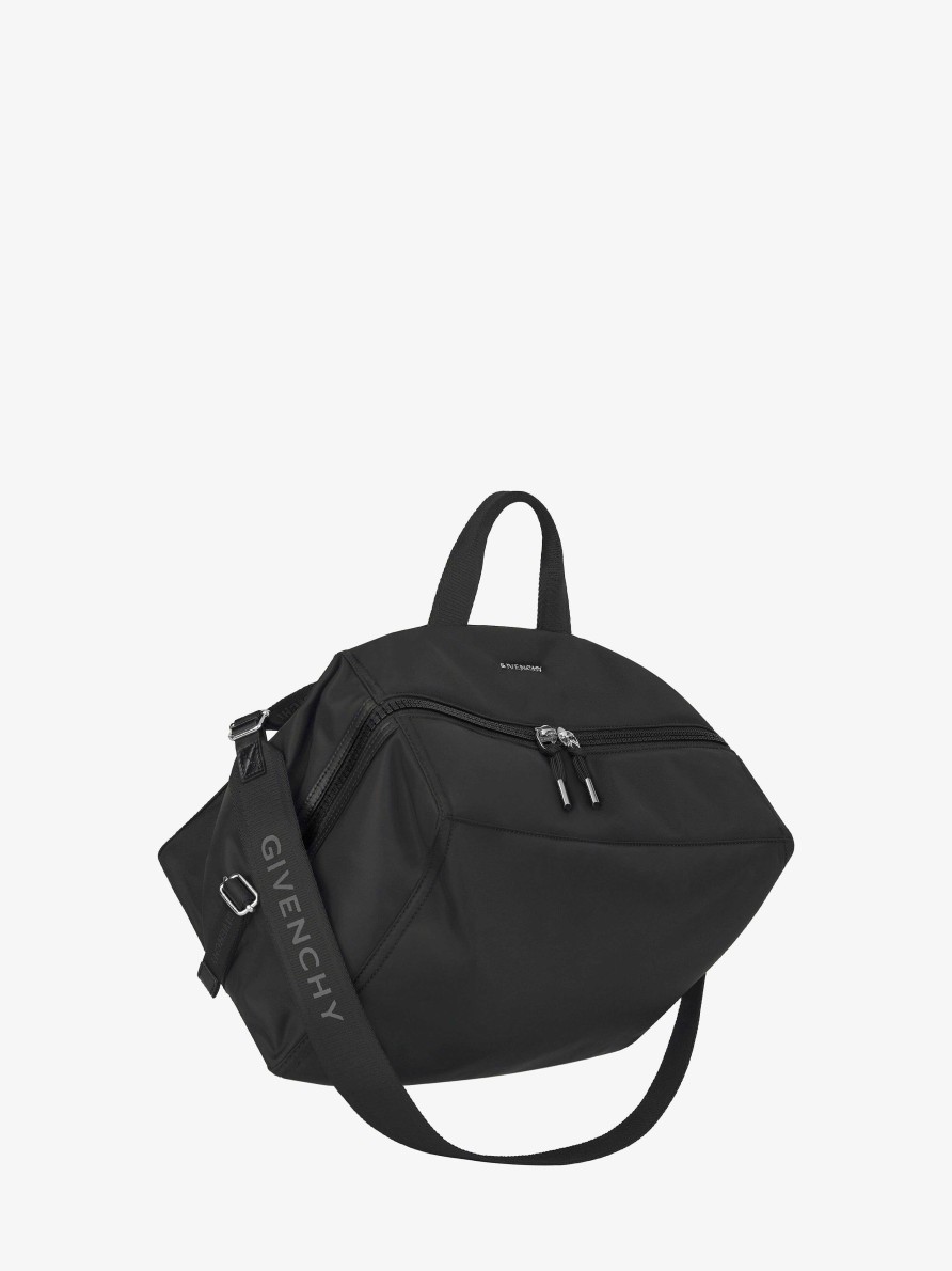 Uomini Givenchy Pandora | Borsa Pandora Media In Nylon Nero