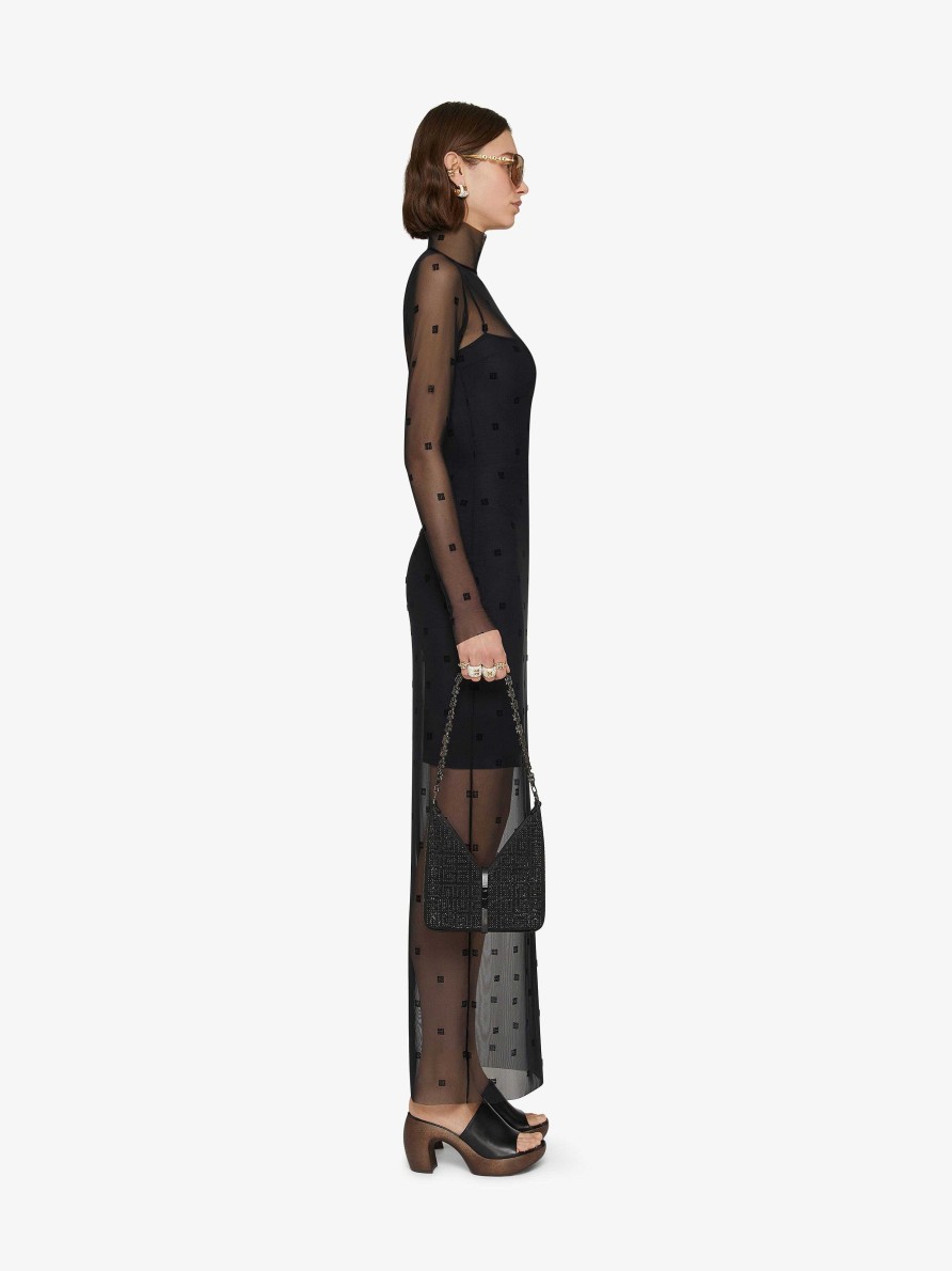 Donne Givenchy Vestiti | Abito In Tulle 4G Nero