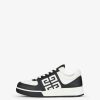 Donne Givenchy Scarpe Da Ginnastica | Sneakers G4 In Pelle Nero Bianco