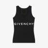 Donne Givenchy Magliette | Canotta Givenchy Archetype Slim Fit In Cotone Nero