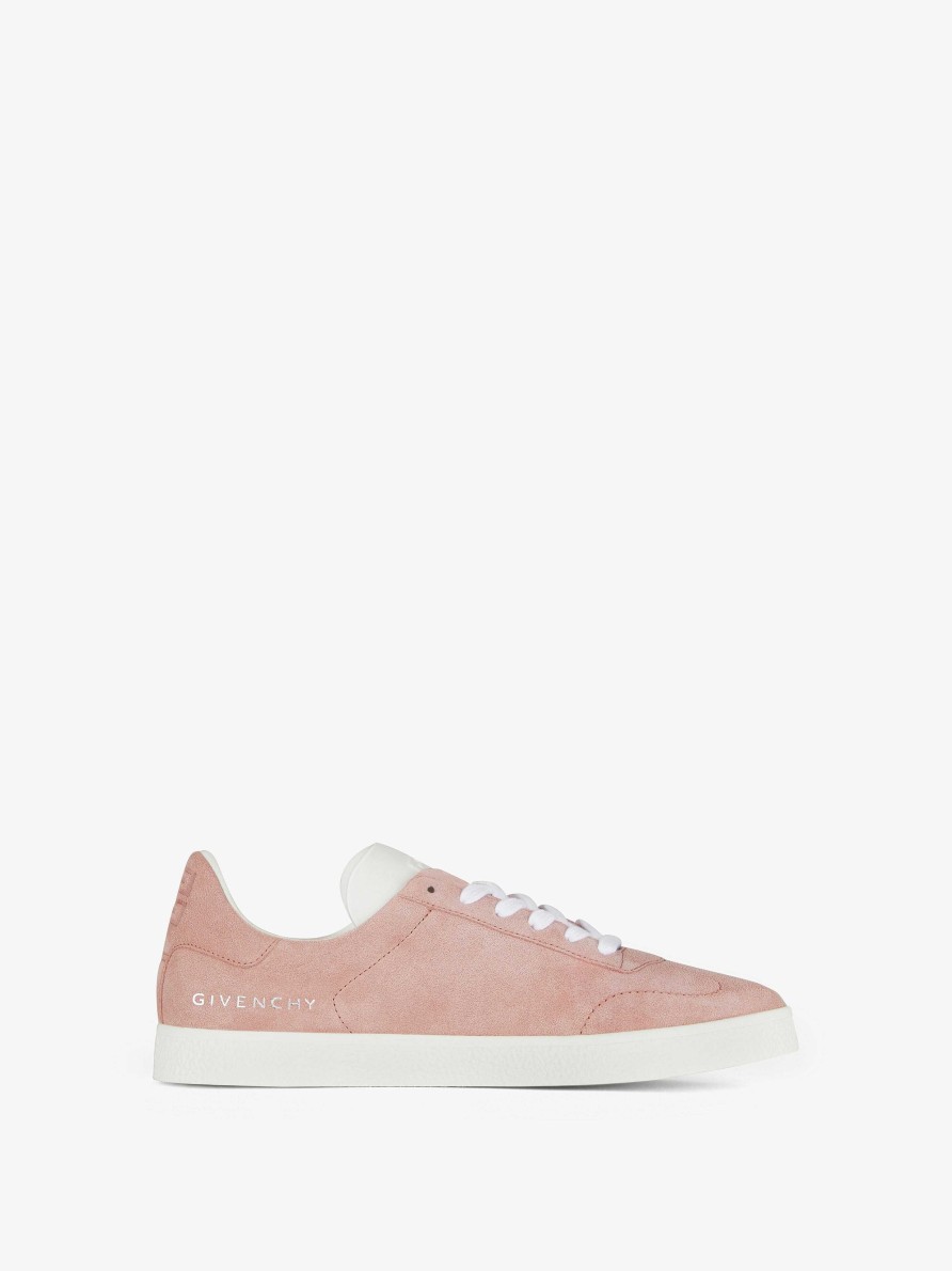 Donne Givenchy Scarpe Da Ginnastica | Sneakers Town In Pelle Scamosciata Rosa Antico