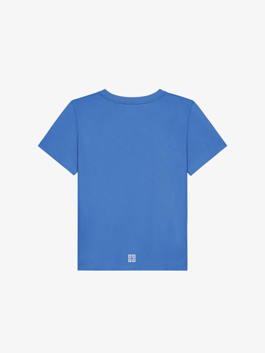 Uomini Givenchy Ragazzo (Da 4 A 12 Anni) | T-Shirt 4G Stelle In Cotone Blu