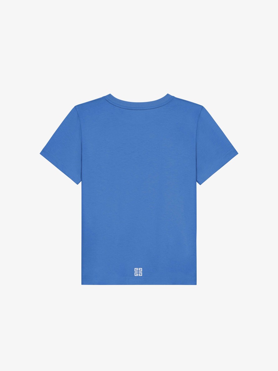 Uomini Givenchy Ragazzo (Da 4 A 12 Anni) | T-Shirt College Di Givenchy In Cotone Blu