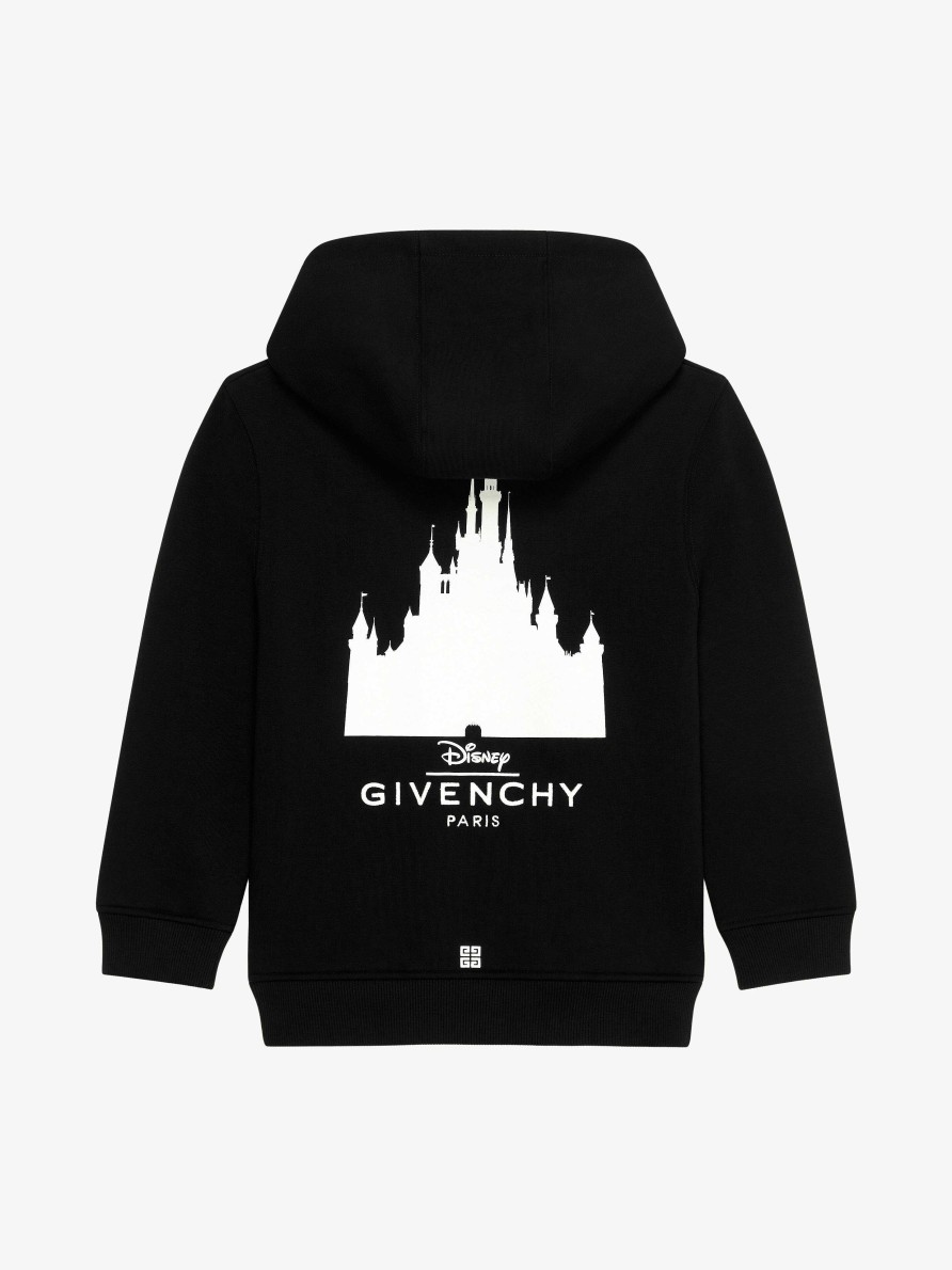 Uomini Givenchy Ragazzo (Da 4 A 12 Anni) | Felpa Con Cappuccio Oswald In Pile Nero