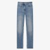 Donne Givenchy Pantaloni | Jeans Attillati In Denim Azzurro