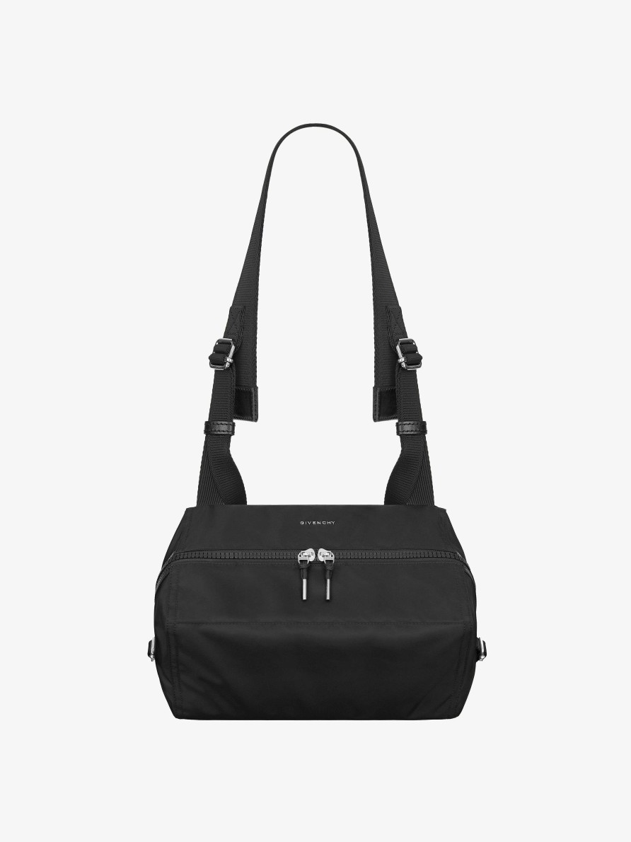 Uomini Givenchy Pandora | Borsa Pandora Piccola In Nylon Nero