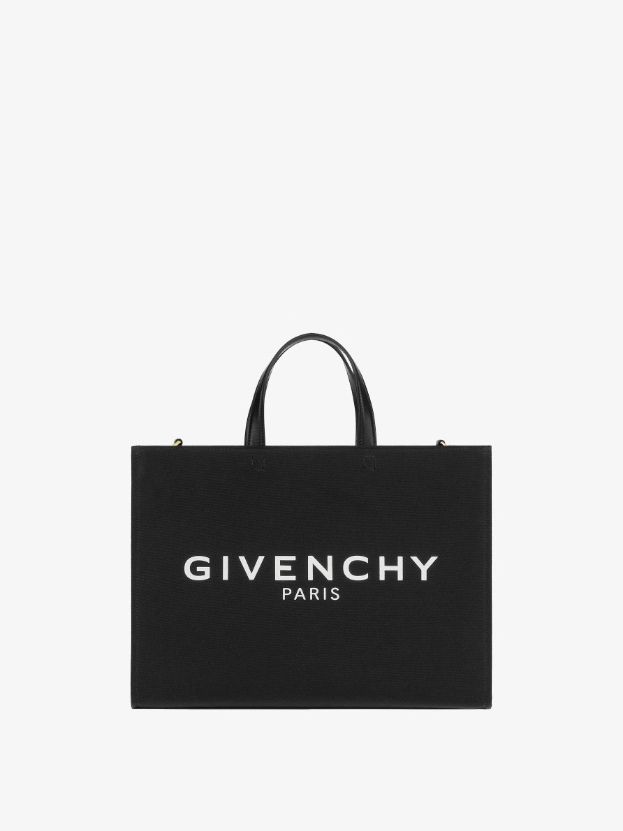 Donne Givenchy Borsa G | Borsa Shopping G-Tote Media In Tela Nero