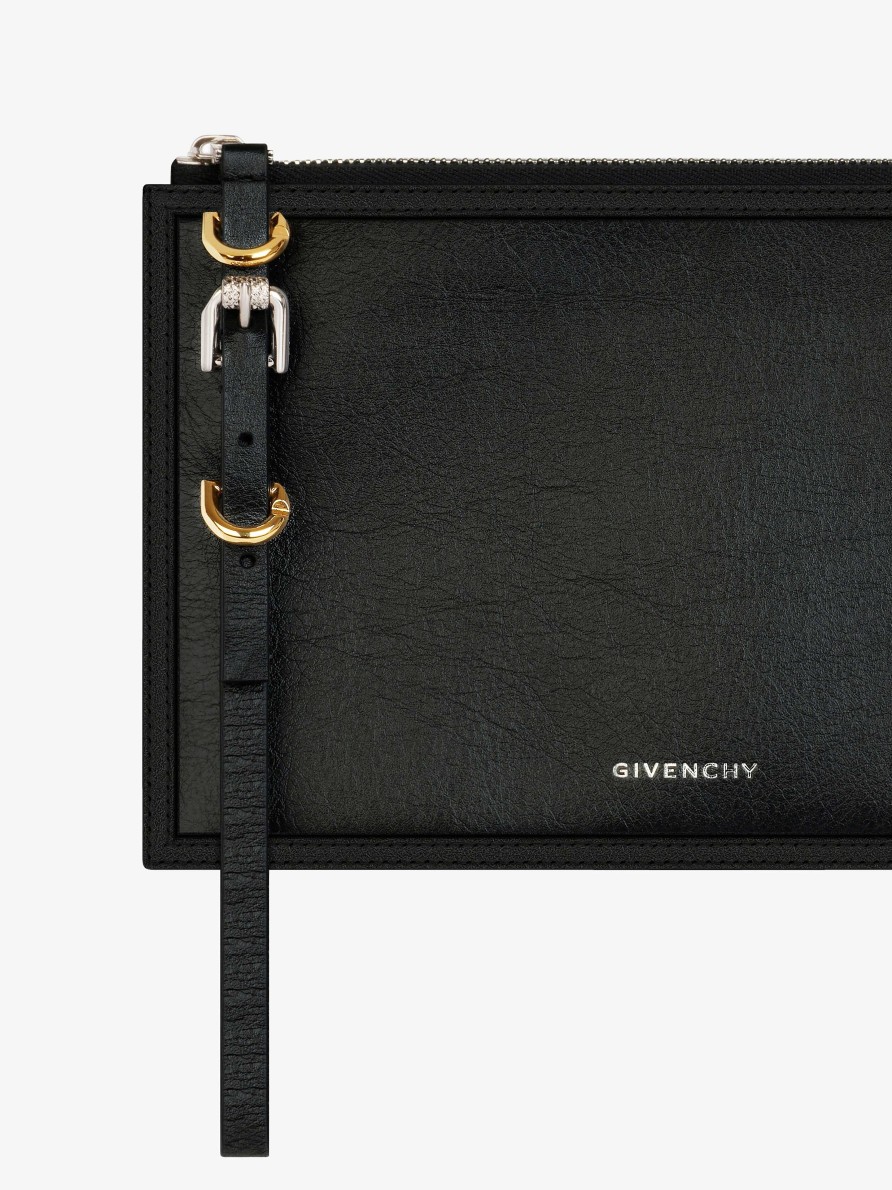 Donne Givenchy Piccola Pelletteria | Marsupio Voyou In Pelle Nero