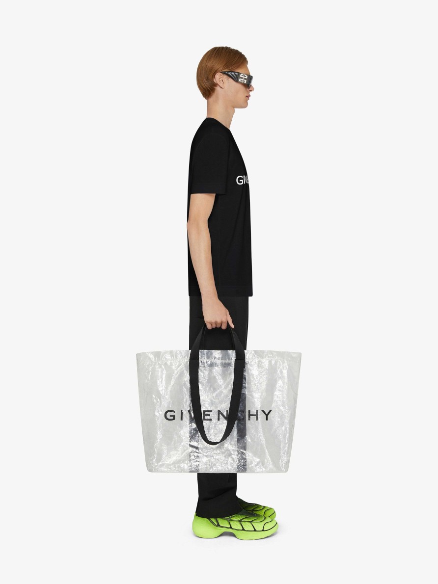 Uomini Givenchy Magliette | T-Shirt Givenchy Archetype Slim Fit In Cotone Nero