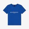 Uomini Givenchy Ragazzo (Da 4 A 12 Anni) | T-Shirt In Jersey Stampato Blu Reale