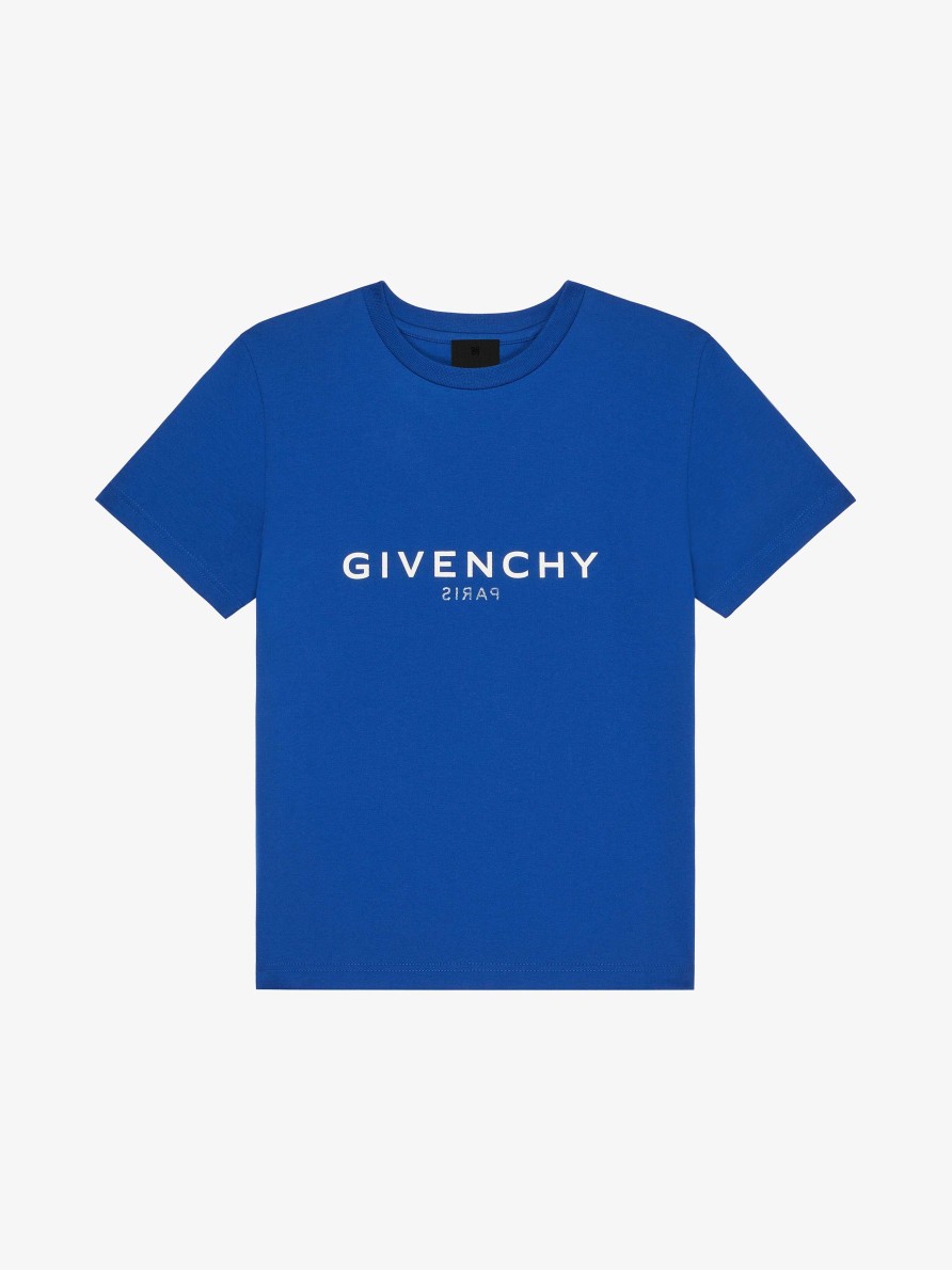 Uomini Givenchy Ragazzo (Da 4 A 12 Anni) | T-Shirt In Jersey Stampato Blu Reale