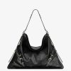 Donne Givenchy Voi | Borsa Voyou Grande In Pelle Nero