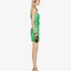 Donne Givenchy Vestiti | Abito Bustier In Seta Lurex Con Jacquard Floreale Assenzio Verde