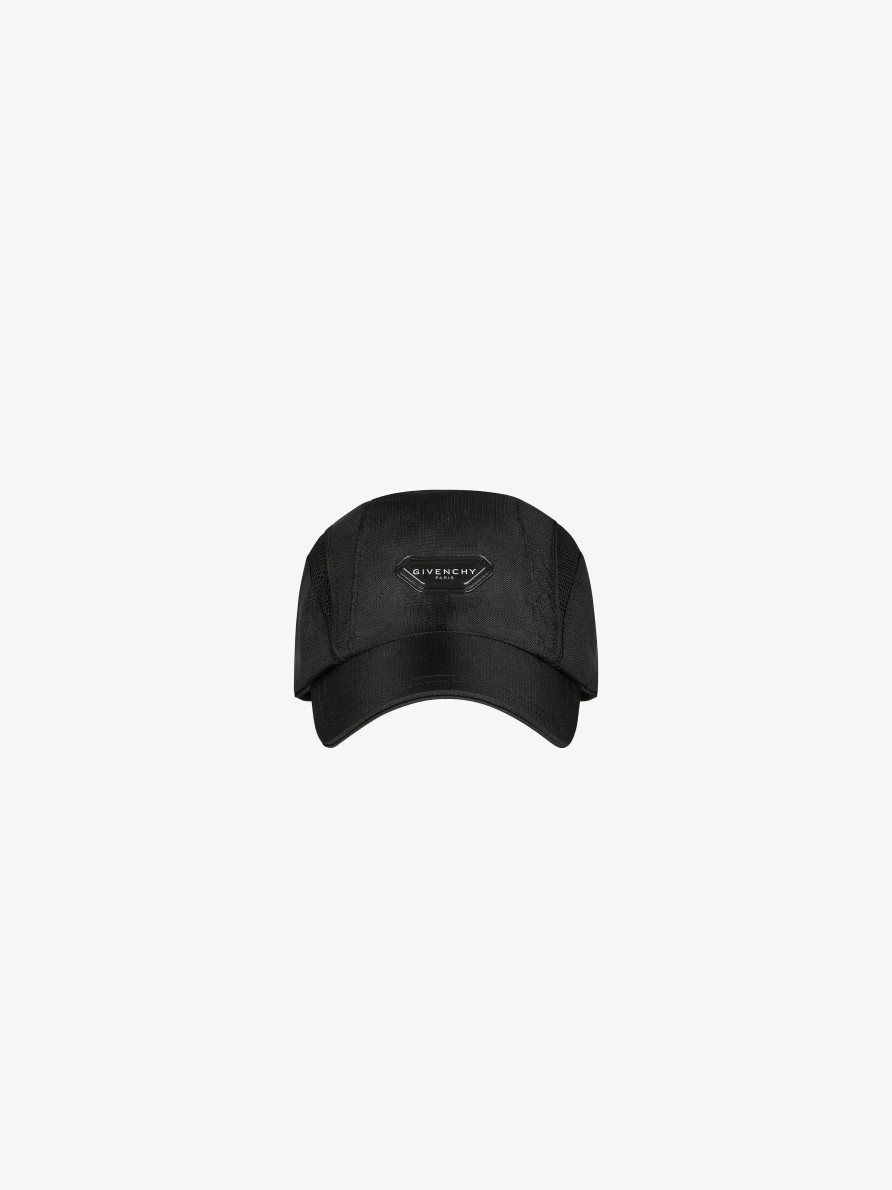 Uomini Givenchy Berretti E Berretti | Cappellino Givenchy In Nylon Nero