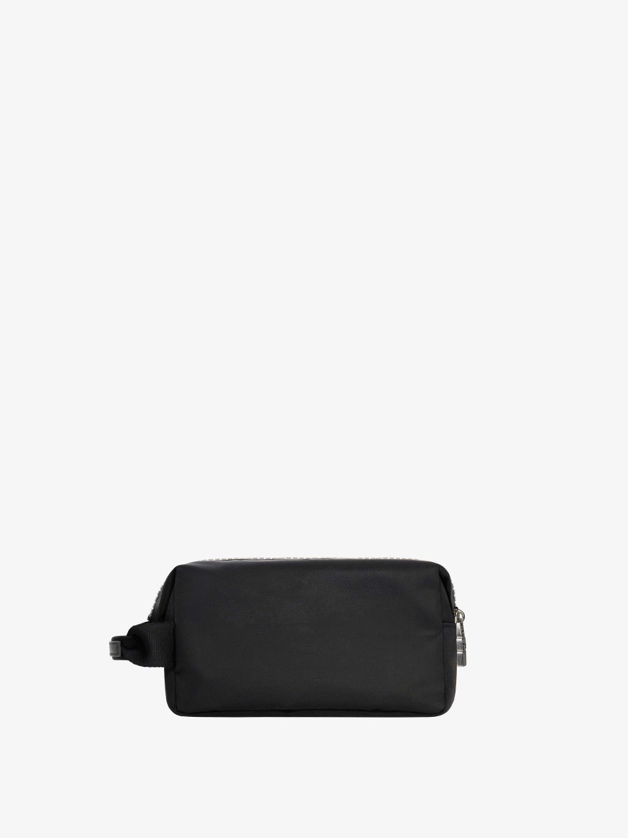 Uomini Givenchy Piccola Pelletteria | Borsa Igienica G-Zip In Nylon Nero