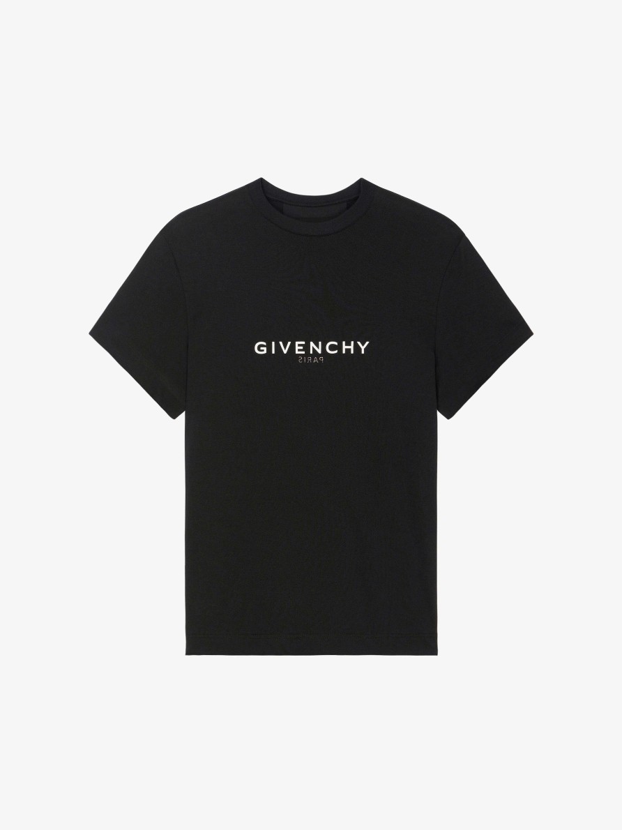 Donne Givenchy Magliette | T-Shirt Reverse Di Givenchy In Cotone Nero