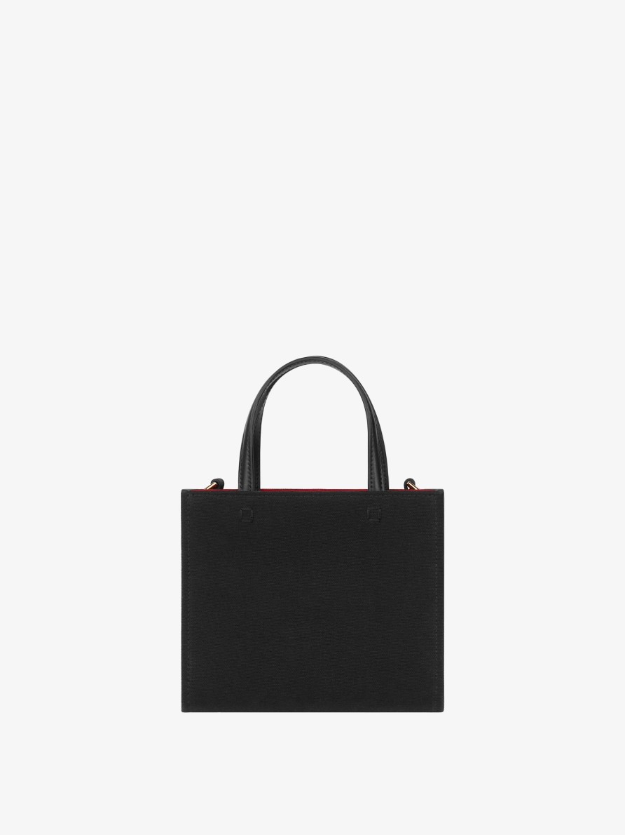 Donne Givenchy Borsa G | Borsa Shopping Mini G-Tote In Tela Nero