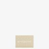 Donne Givenchy Piccola Pelletteria | Portafoglio Bifold Giv Cut In Tela Rivestita 4G E Pelle Beige Naturale