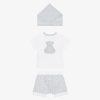 Uomini Givenchy Bambino (Da 1 Mese A 3 Anni) | Set Regalo Con Maglietta, Pantaloncini E Bandana Grigio/Bianco