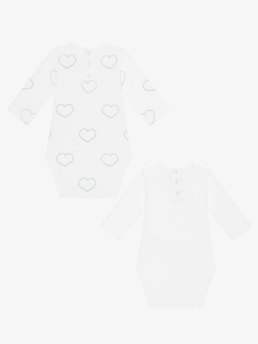 Uomini Givenchy Bambino (Da 1 Mese A 3 Anni) | Set Due Body Neonato In Cotone Stampato Bianco