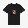 Uomini Givenchy Magliette | T-Shirt Slim Fit In Cotone Con Stampa Drago 4G Nero