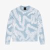 Donne Givenchy Maglieria | Maglia In Mohair Con Jacquard Drago Blu Bianco