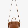 Donne Givenchy Antigona | Mini Borsa Antigona In Pelle Box Marrone Noce