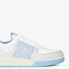 Uomini Givenchy G4 | Sneakers G4 In Pelle E Pelle Traforata Grigio/Blu