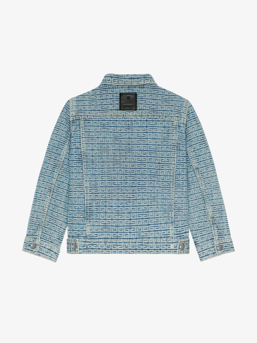 Uomini Givenchy Ragazzo (Da 4 A 12 Anni) | Giacca In Denim 4G Blu Minerale