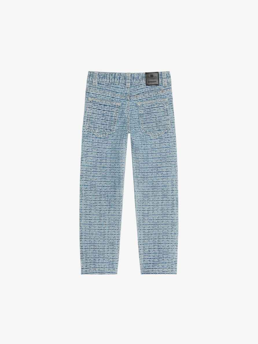 Uomini Givenchy Ragazzo (Da 4 A 12 Anni) | Jeans In Denim 4G Blu Minerale