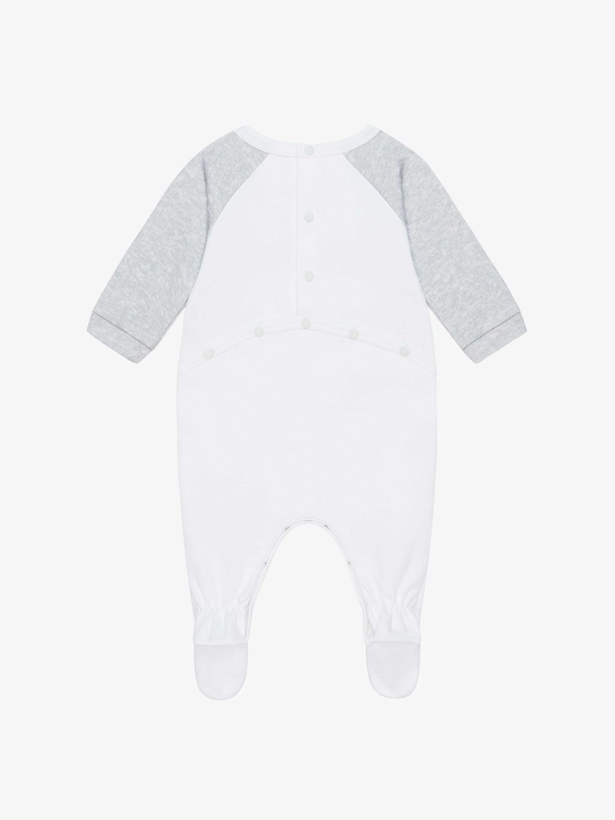 Uomini Givenchy Bambino (Da 1 Mese A 3 Anni) | Set Regalo Pigiama, Bavaglino E Cappello Grigio/Bianco