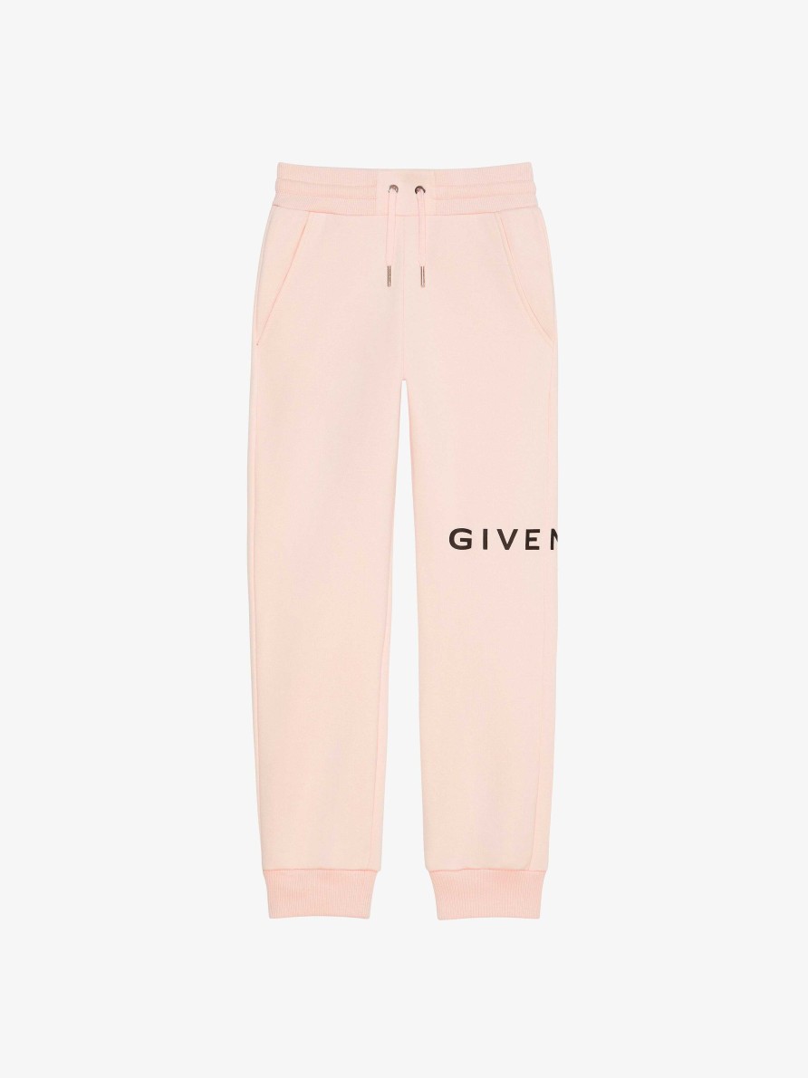 Donne Givenchy Ragazza (Da 4 A 12 Anni) | Pantaloni Jogger Di Givenchy In Pile Rosa Chiaro