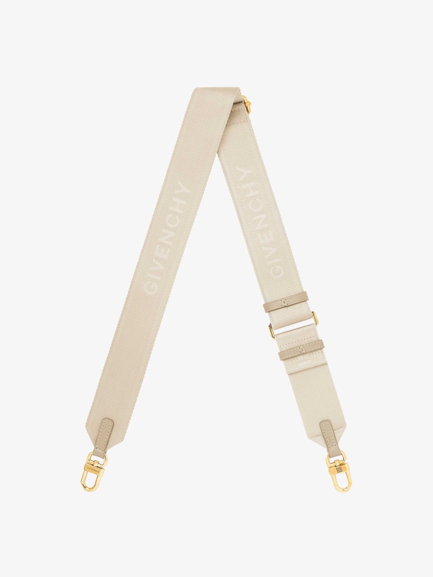 Donne Givenchy Altri Accessori | Cinturino Givenchy In Tessuto Beige Naturale