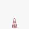 Donne Givenchy Antigona | Borsa Micro Antigona In Pelle Laminata Rosa Seta