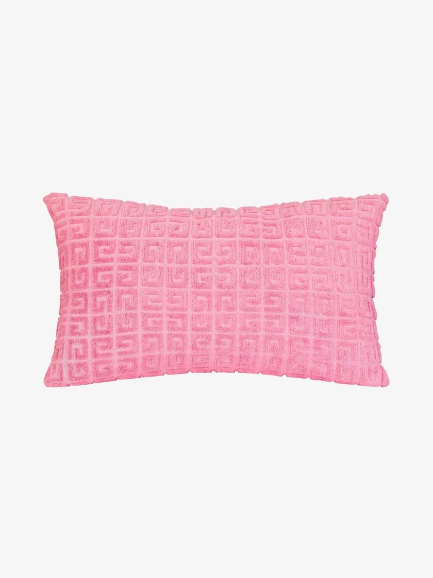 Donne Givenchy Altri Accessori | Cuscino Da Spiaggia In Spugna Di Cotone Jacquard 4G Rosa Antico