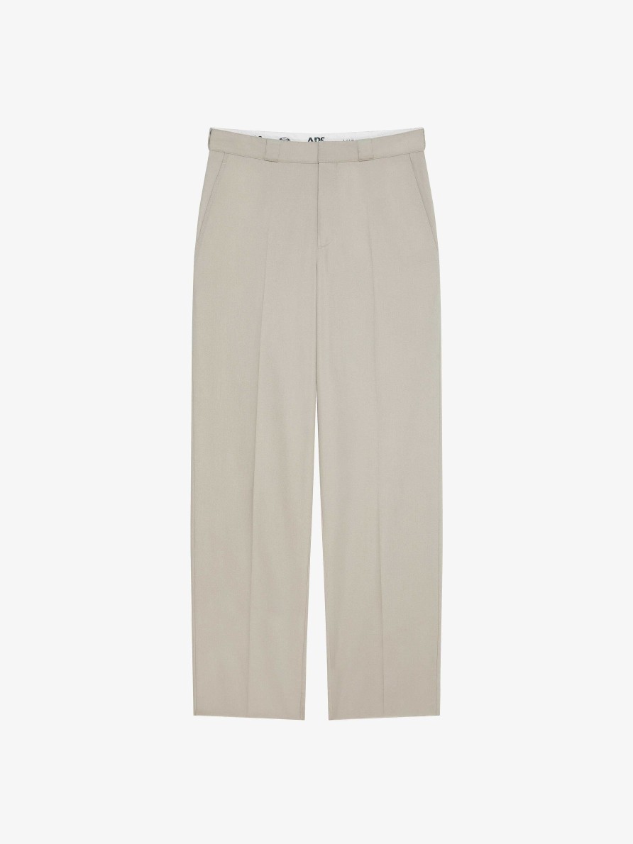 Uomini Givenchy Pantaloni | Pantaloni Casual In Cotone Grigio Pietra