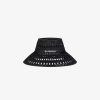 Donne Givenchy Altri Accessori | Cappello Da Pescatore Givenchy In Rafia Allacciata Nero