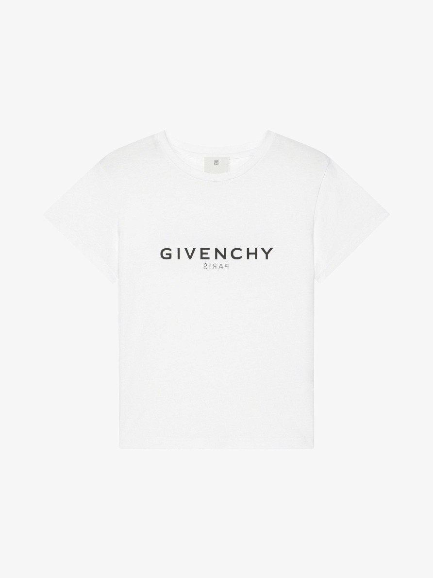 Donne Givenchy Ragazza (Da 4 A 12 Anni) | T-Shirt Reverse Di Givenchy In Cotone Bianco