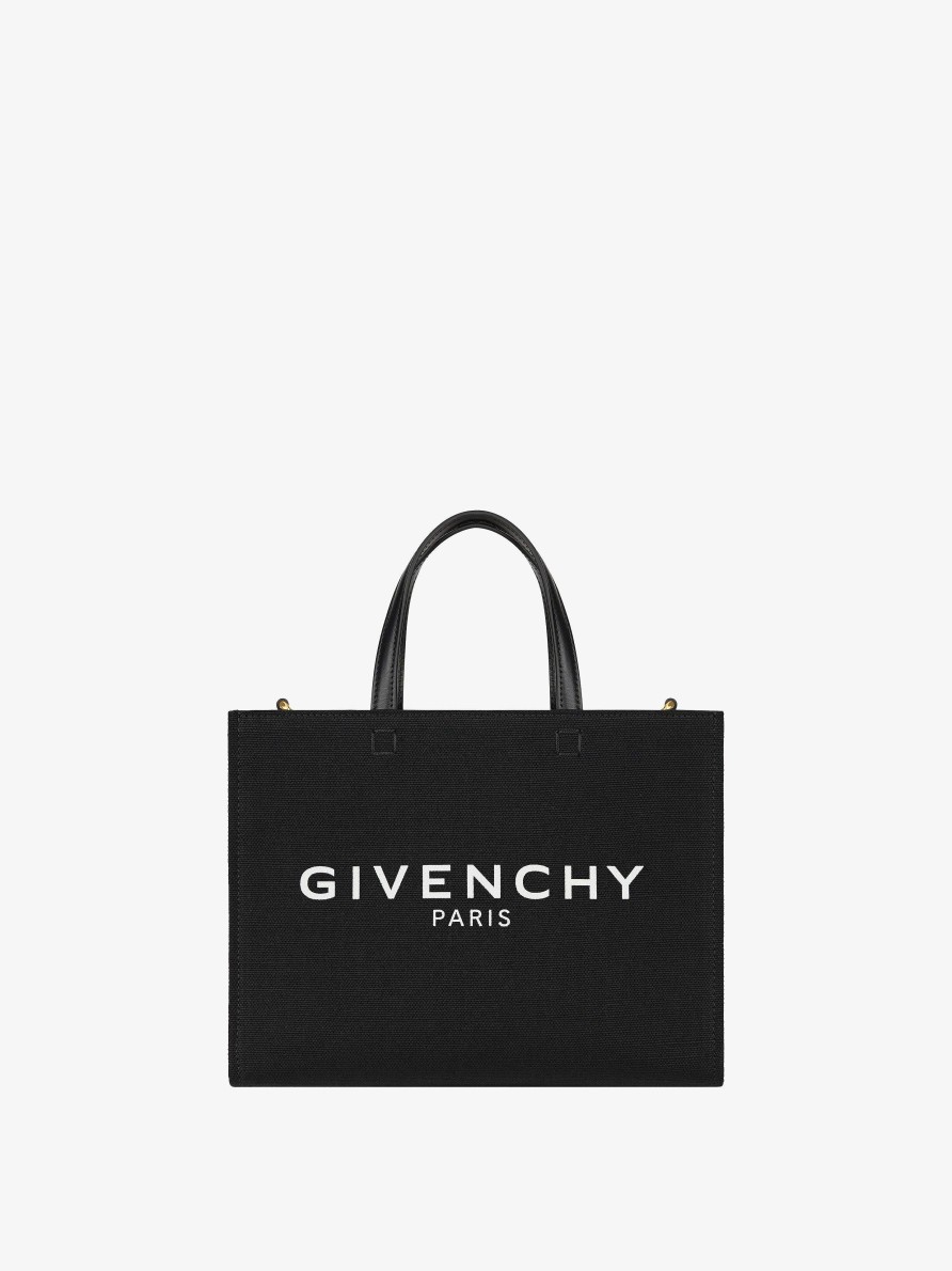 Donne Givenchy Borsa G | Borsa Shopping G-Tote Piccola In Tela Nero