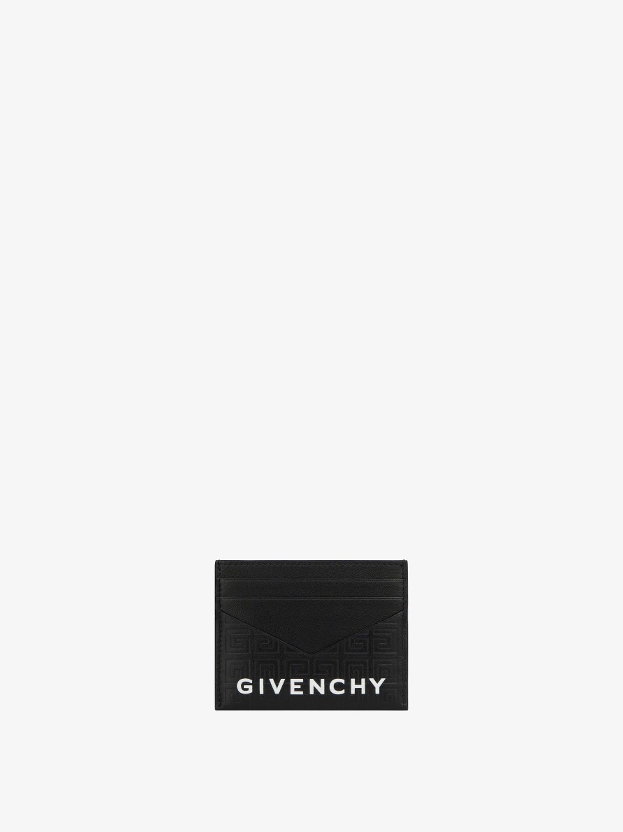 Donne Givenchy Piccola Pelletteria | Portacarte G-Cut In Pelle 4G Nero