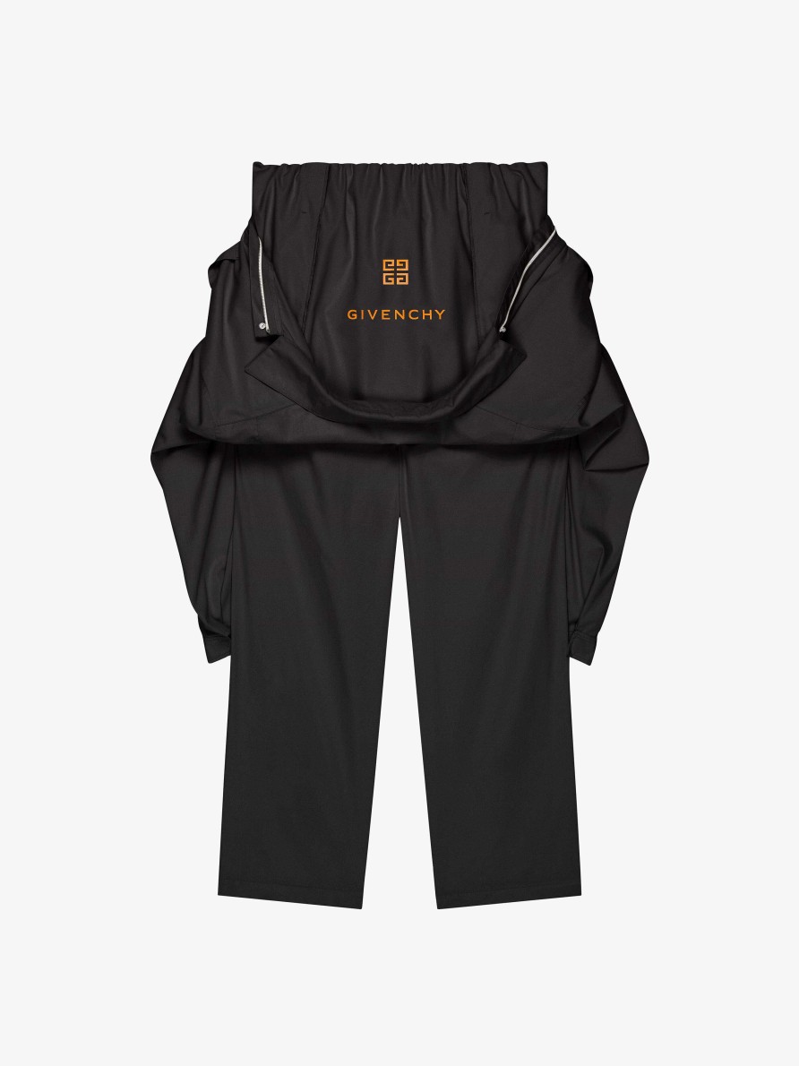 Uomini Givenchy Pantaloni | Tuta Casual In Cotone Nero