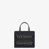 Donne Givenchy Borsa G | Borsa Shopping Mini G-Tote In Rafia Stringata Nero