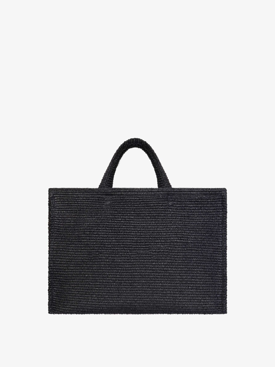 Donne Givenchy Borsa G | Borsa Shopping G-Tote Grande In Rafia Nero